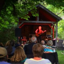 Valdy performing in our Summer Kitchen in summer 2016.